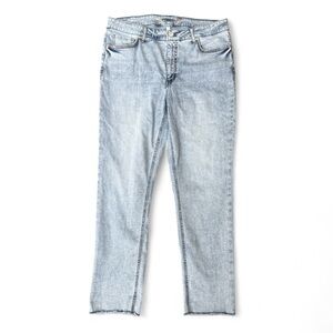 Seven7 7 For all Mankind High Rise Slim Straight Jeans size 14